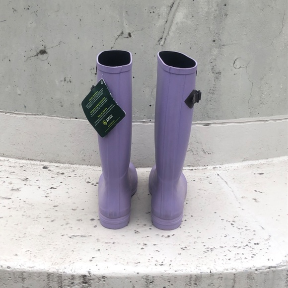 AIGLE rain boots, purple, eur 40 or US 9.5-10, made in France - Picture 9 of 9